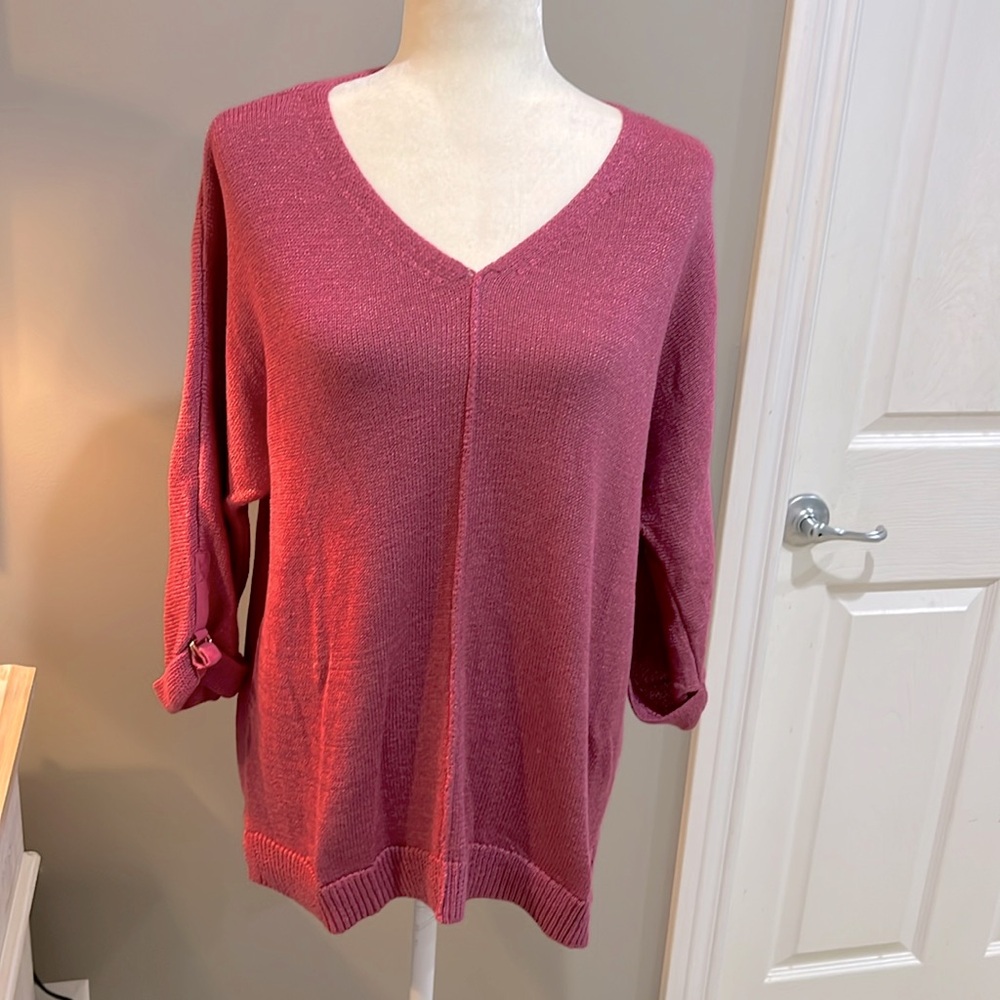 NWOT CHICO’S 3/4 Sleeve Lightweight Sweater - 2